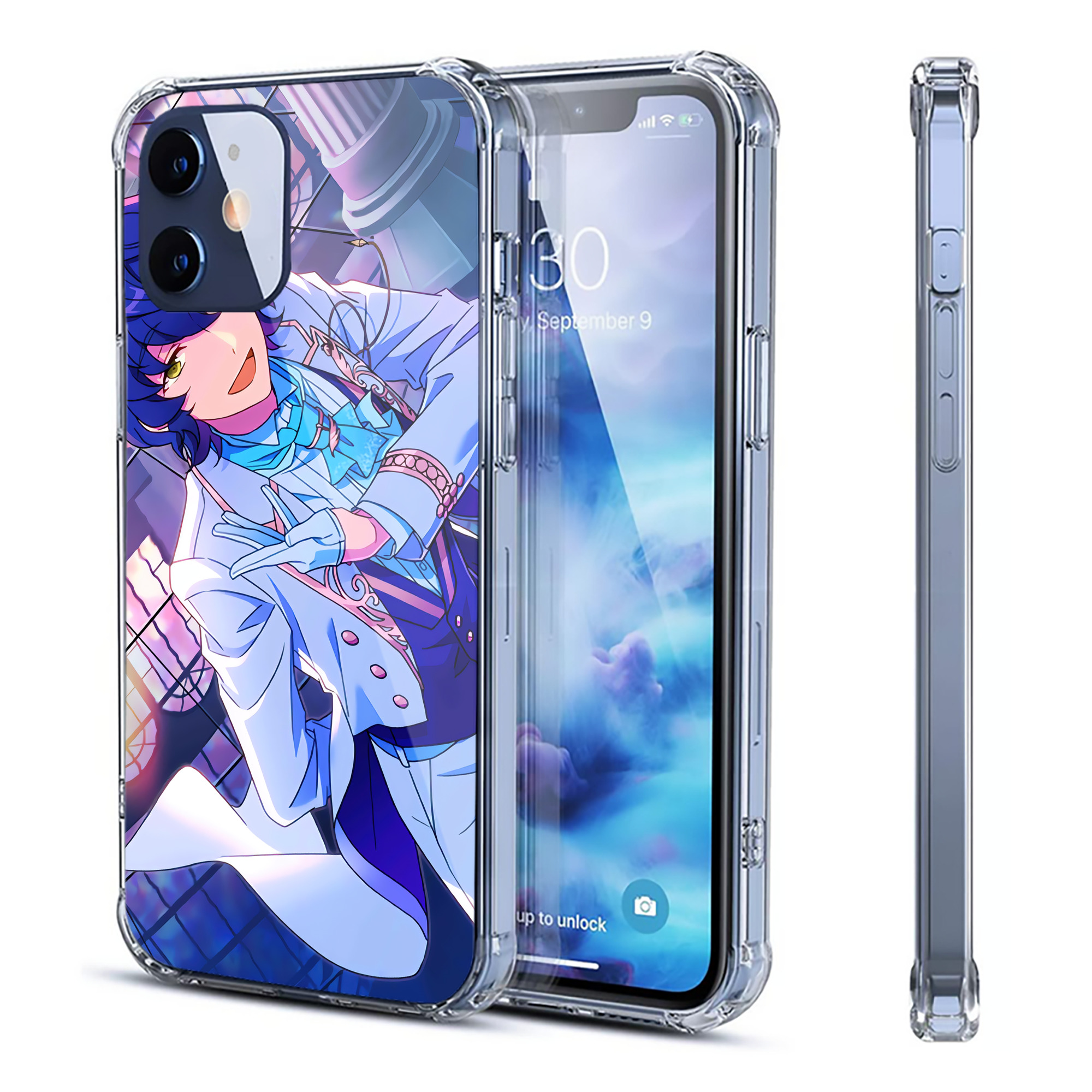 （画像用） あんさんぶるスターズ! Ensemble Stars 【iPhone 12シリーズ対応】透明スマホケース（クリアソフトケース）